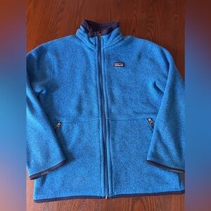 Patagonia Kids Blue Full Zip Jacket Size 10